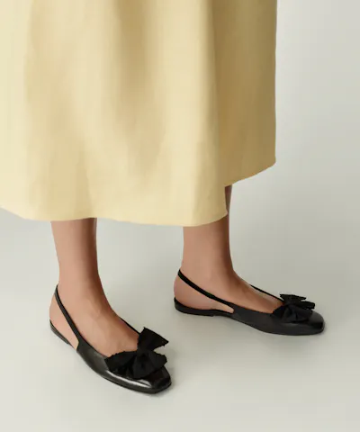 Slingback Flat with Bow