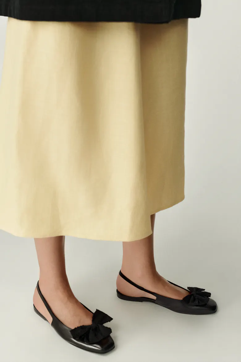Slingback Flat with Bow