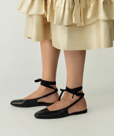 Slingback Flat with Ribbon
