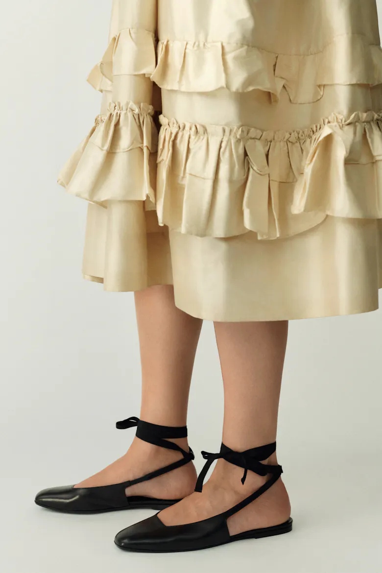 Slingback Flat with Ribbon
