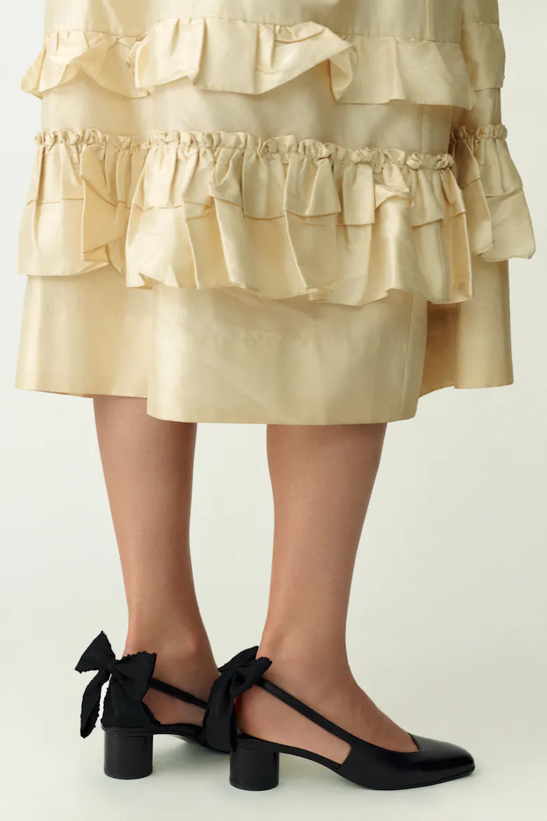 Slingback Heel with Bow