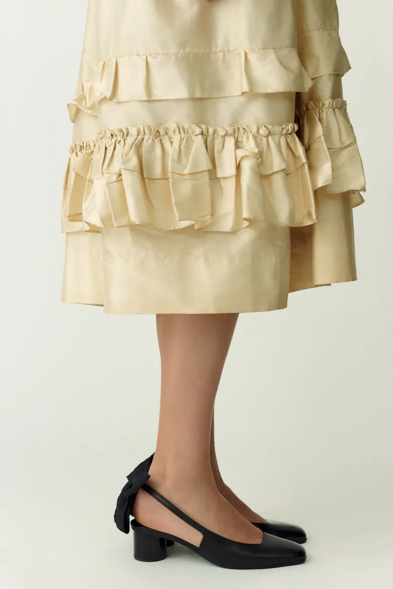 Slingback Heel with Bow