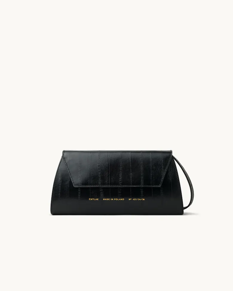 Small Envelope Clutch “black eel”