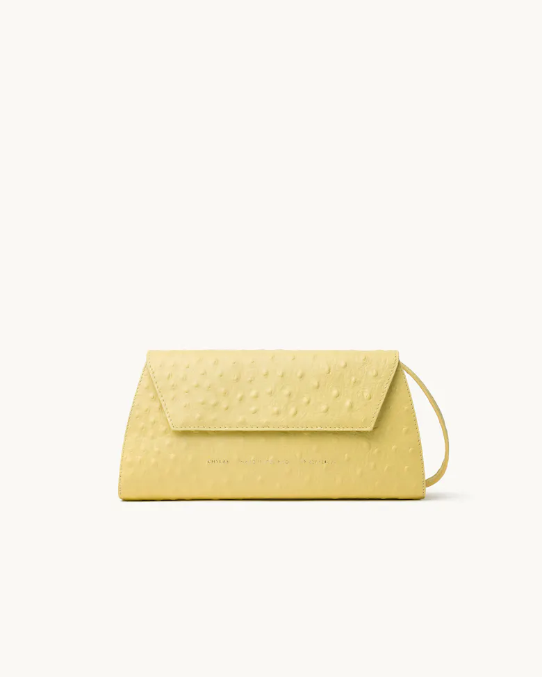 Small Envelope Clutch Milky Amber