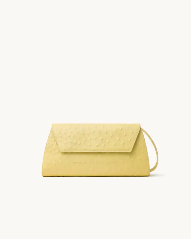 Small Envelope Clutch Milky Amber