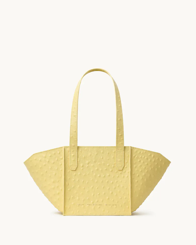 Small Structural Tote Bag Milky Amber