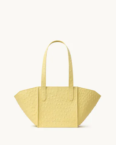Small Structural Tote Bag Milky Amber