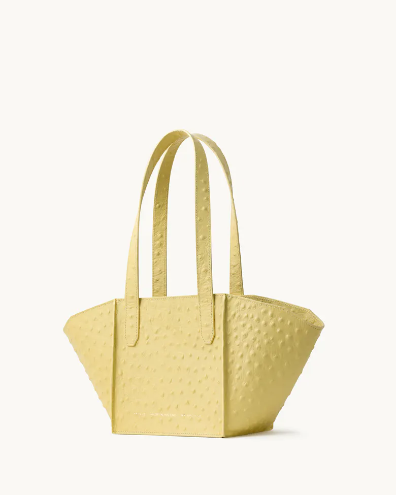 Small Structural Tote Bag Milky Amber