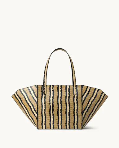Structural Tote Bag “striped python”