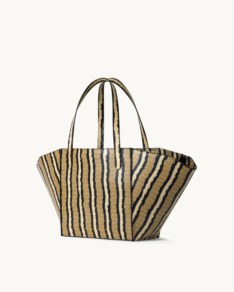 Structural Tote Bag “striped python”