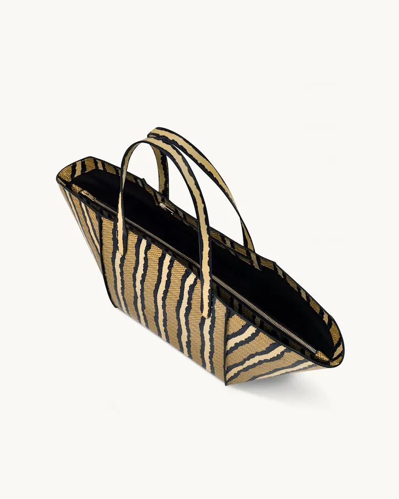 Structural Tote Bag “striped python”