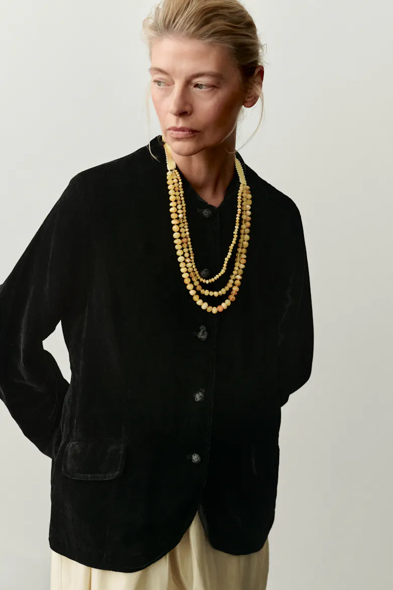 Triple Amber Necklace 