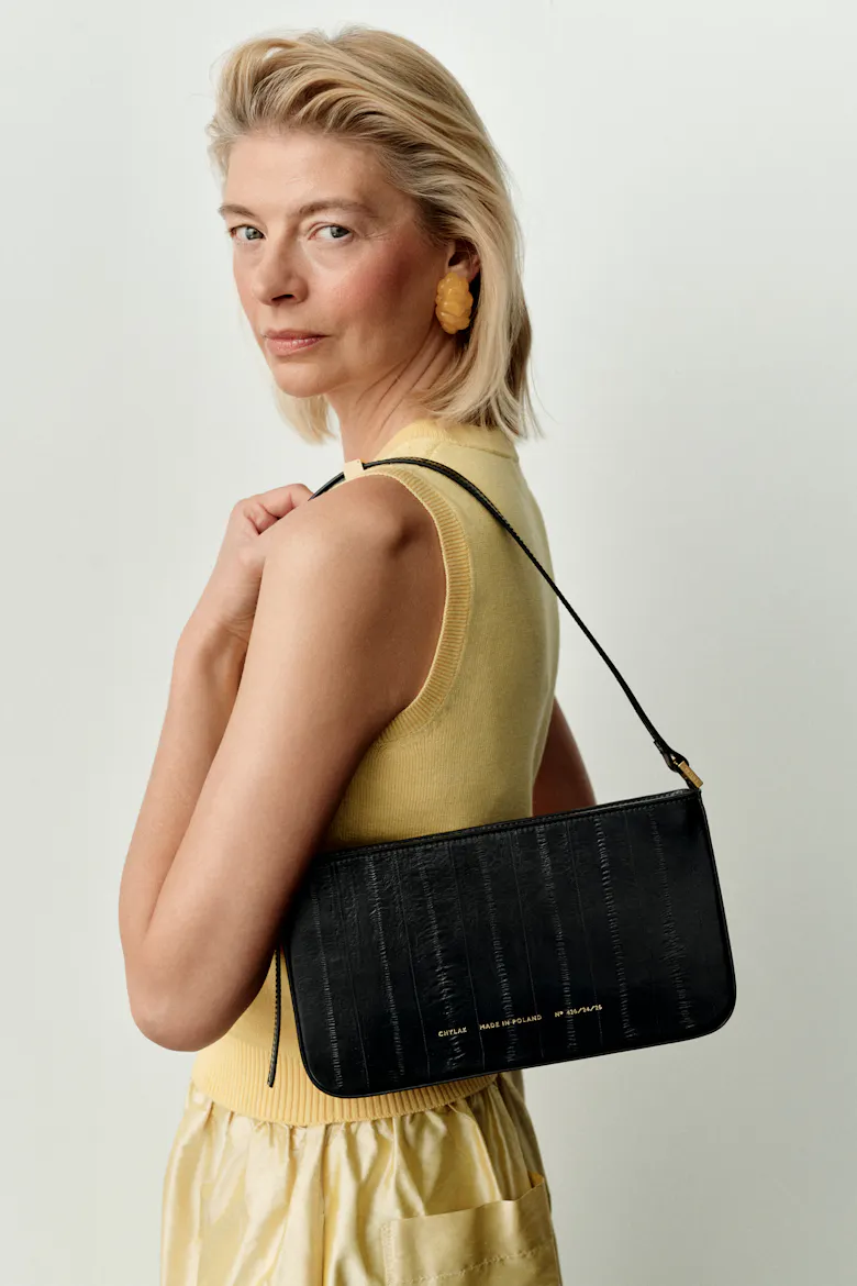 Underarm Bag “black eel”