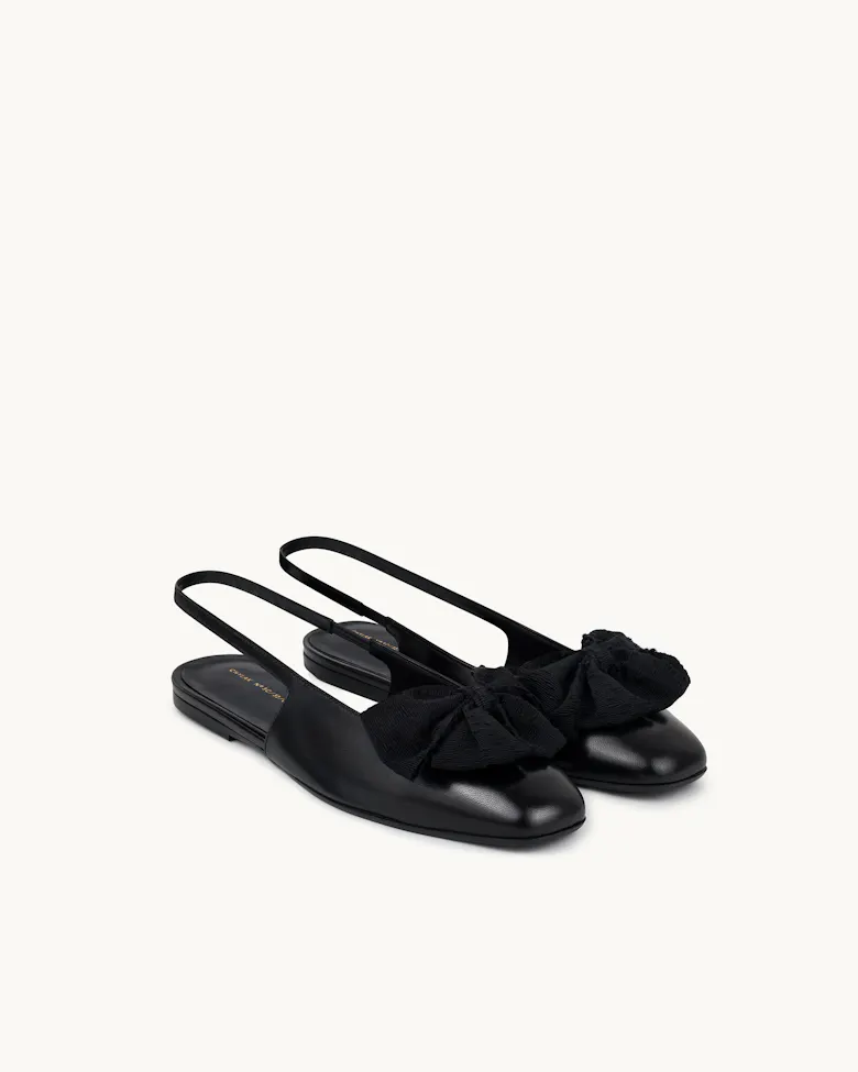 Slingback Flat with Bow
