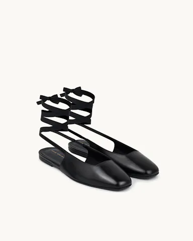 Slingback Flat with Ribbon