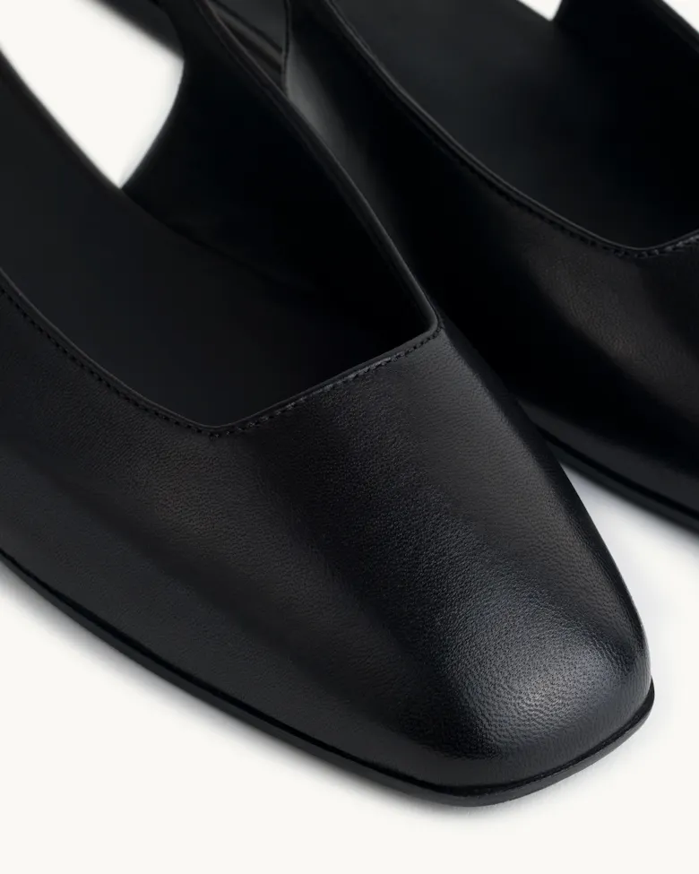 Slingback Flat with Ribbon