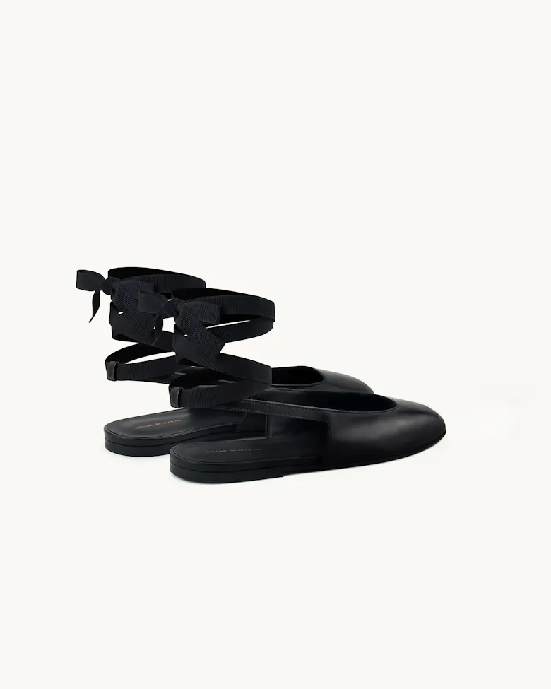 Slingback Flat with Ribbon