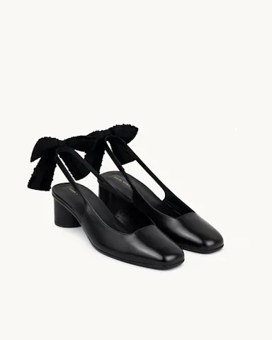 Slingback Heel with Bow