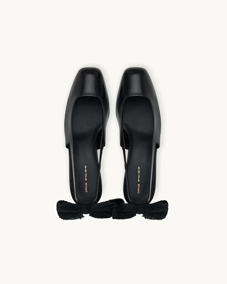 Slingback Heel with Bow
