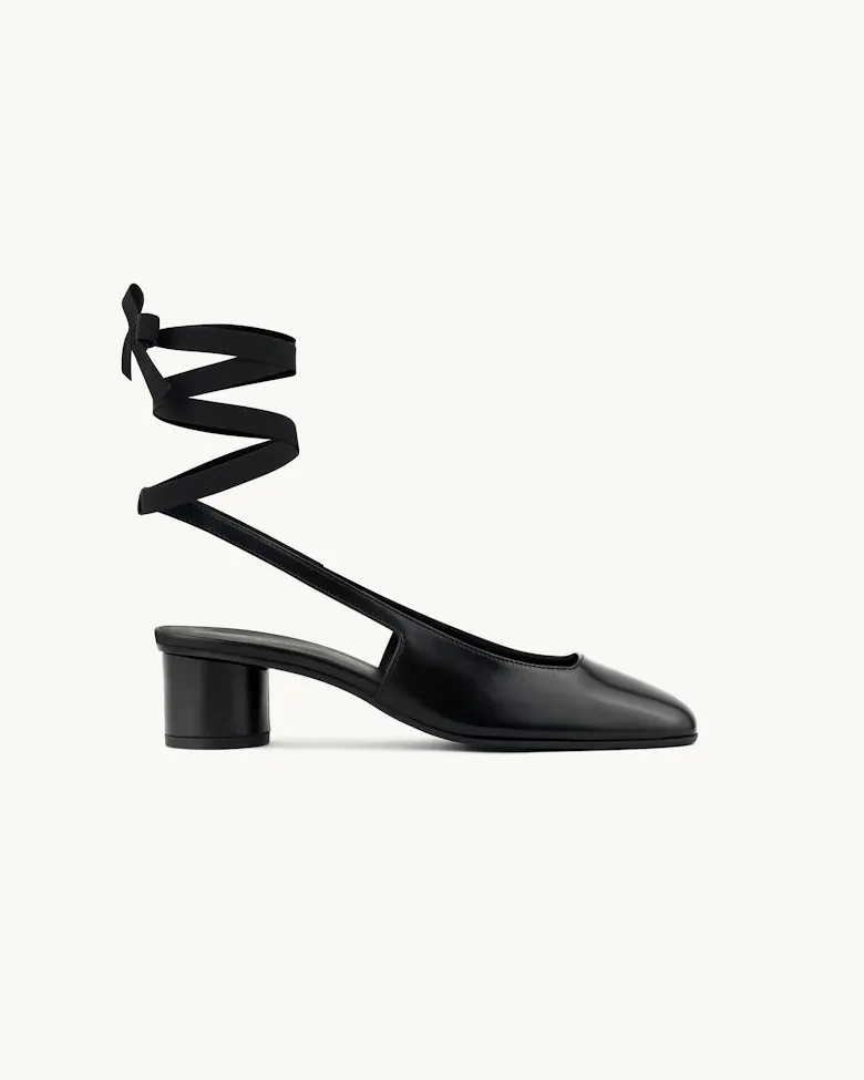 Slingback Heel with Ribbon
