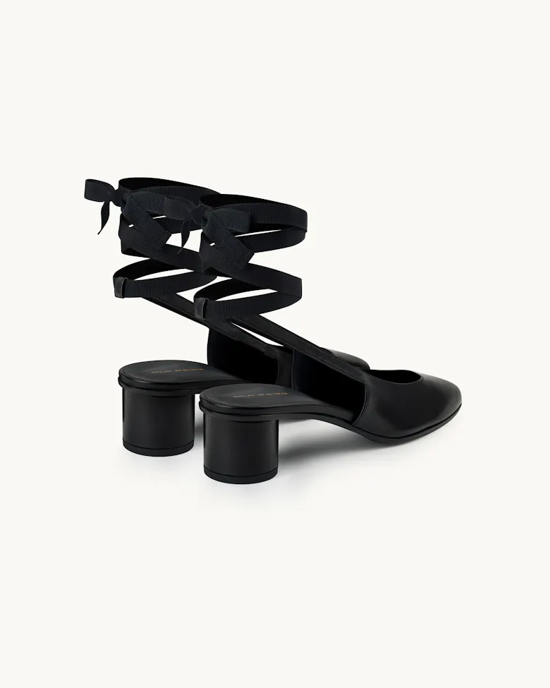 Slingback Heel with Ribbon