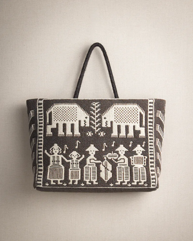 Double-warp Weave Bag from Podlasie