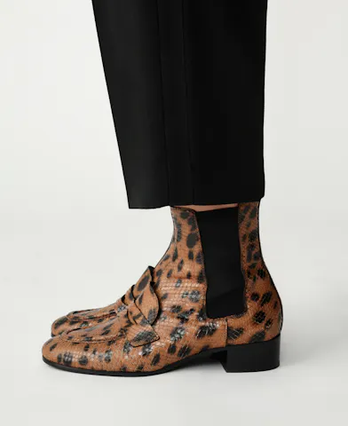 Loafer Booties “lynx”