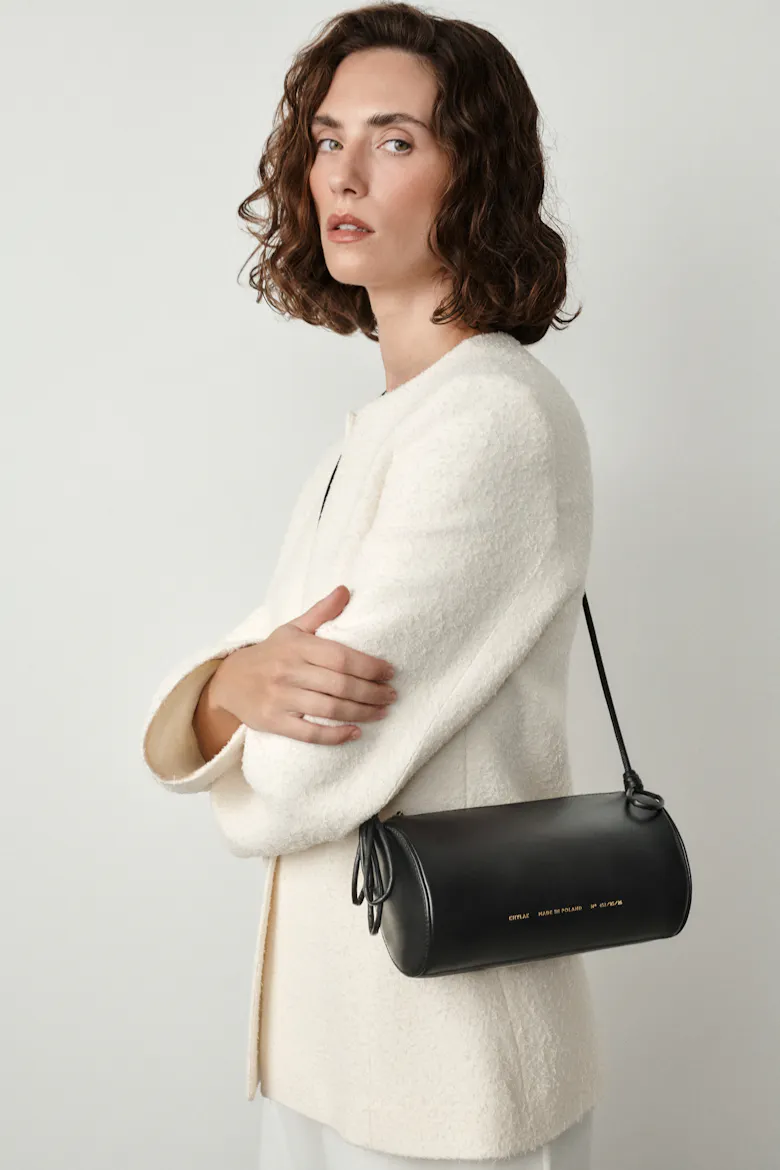 Barrel Shoulder Bag Black
