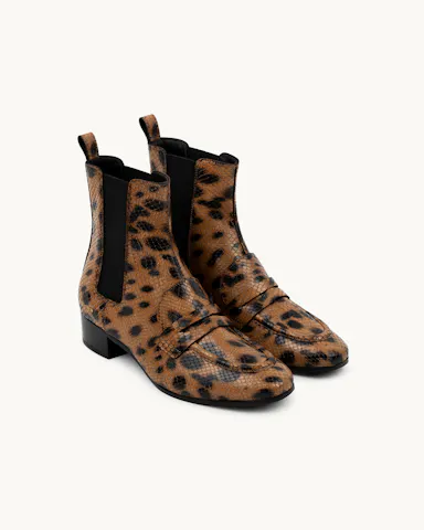 Loafer Booties “lynx”