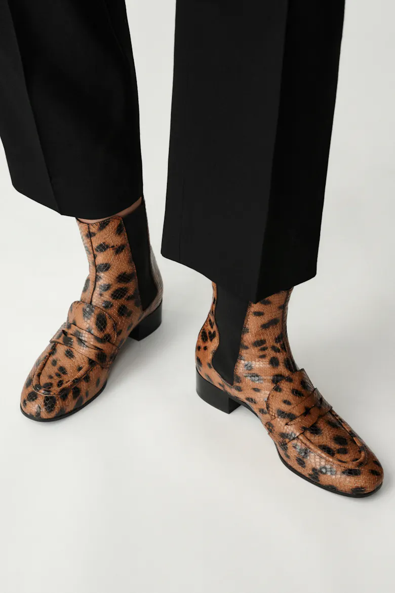 Loafer Booties “lynx”