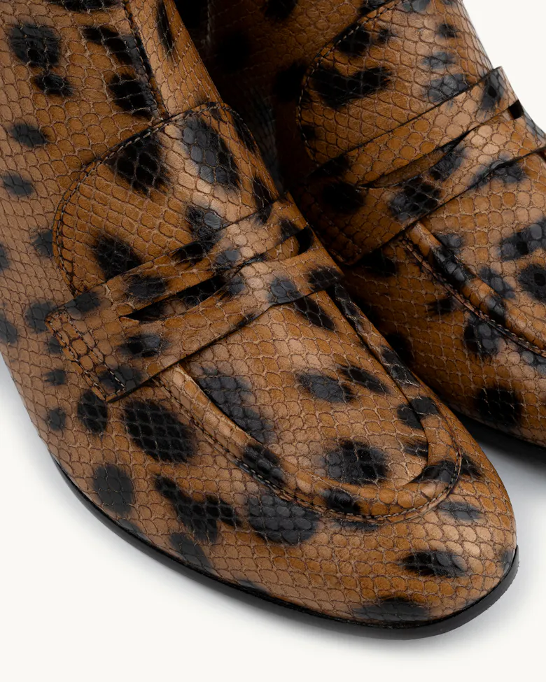 Loafer Booties “lynx”