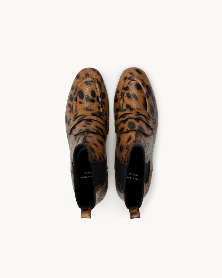 Loafer Booties “lynx”