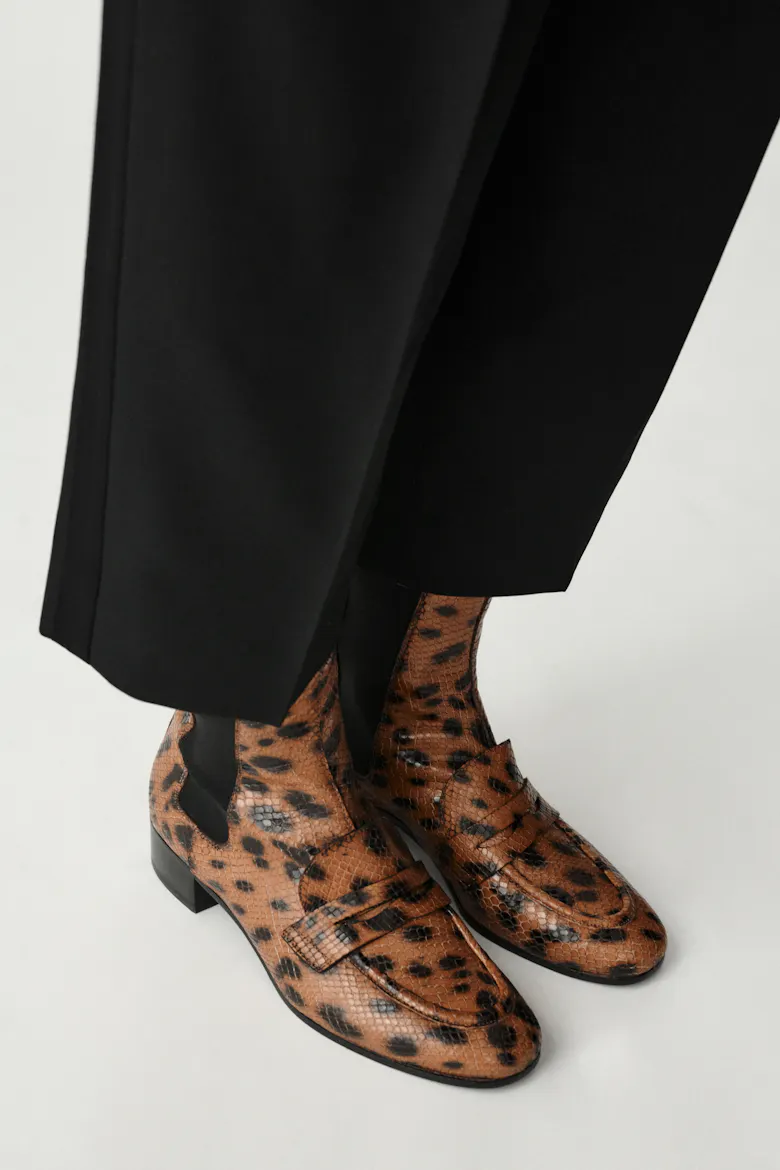Loafer Booties “lynx”