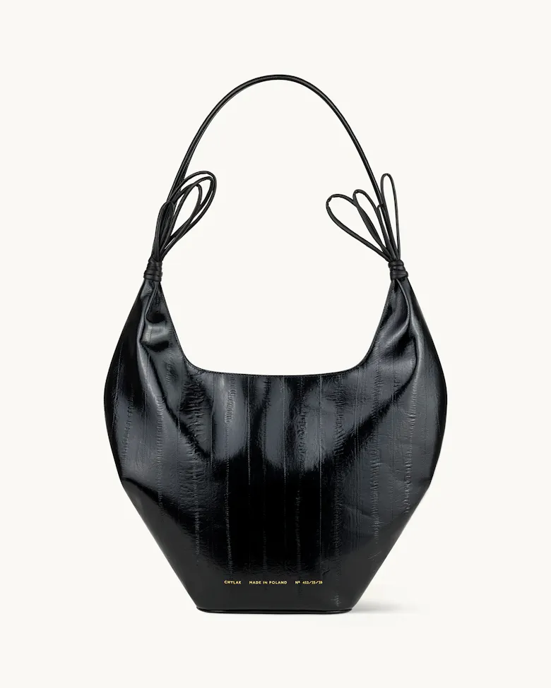 Lynx Hobo Bag “black eel”