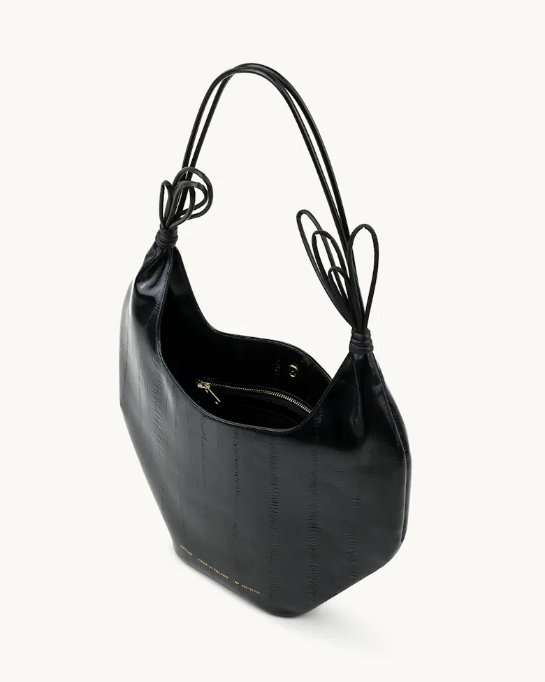 Lynx Hobo Bag “black eel”