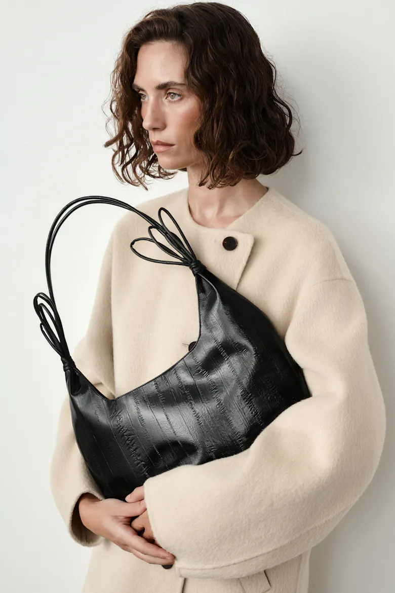 Lynx Hobo Bag “black eel”