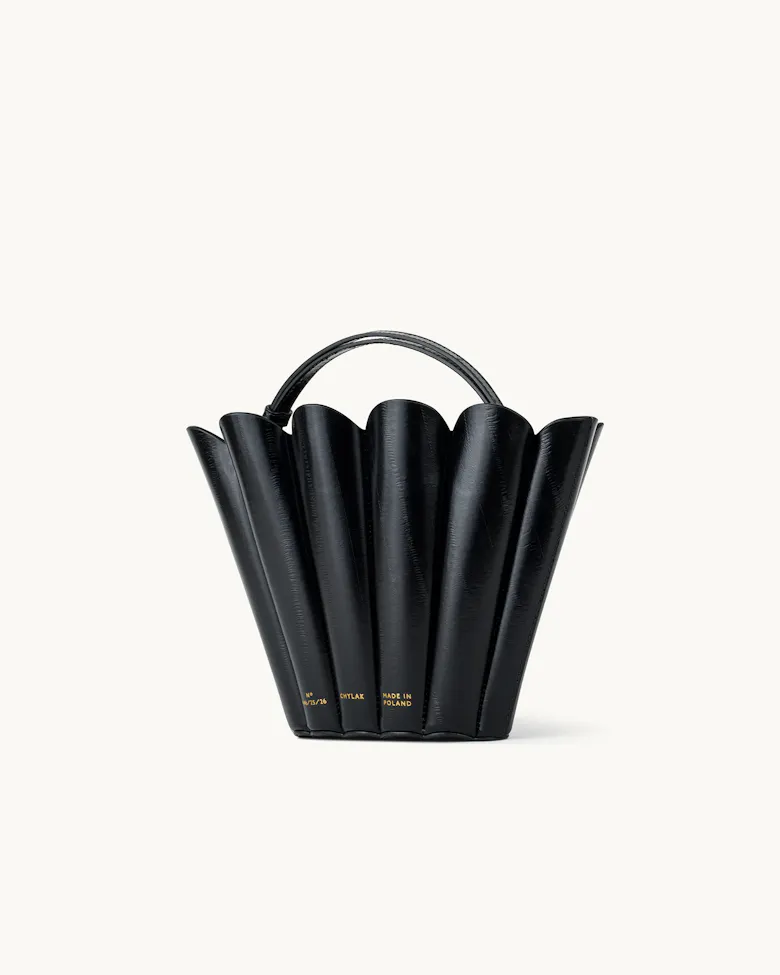 Small Shell Bag “black eel”