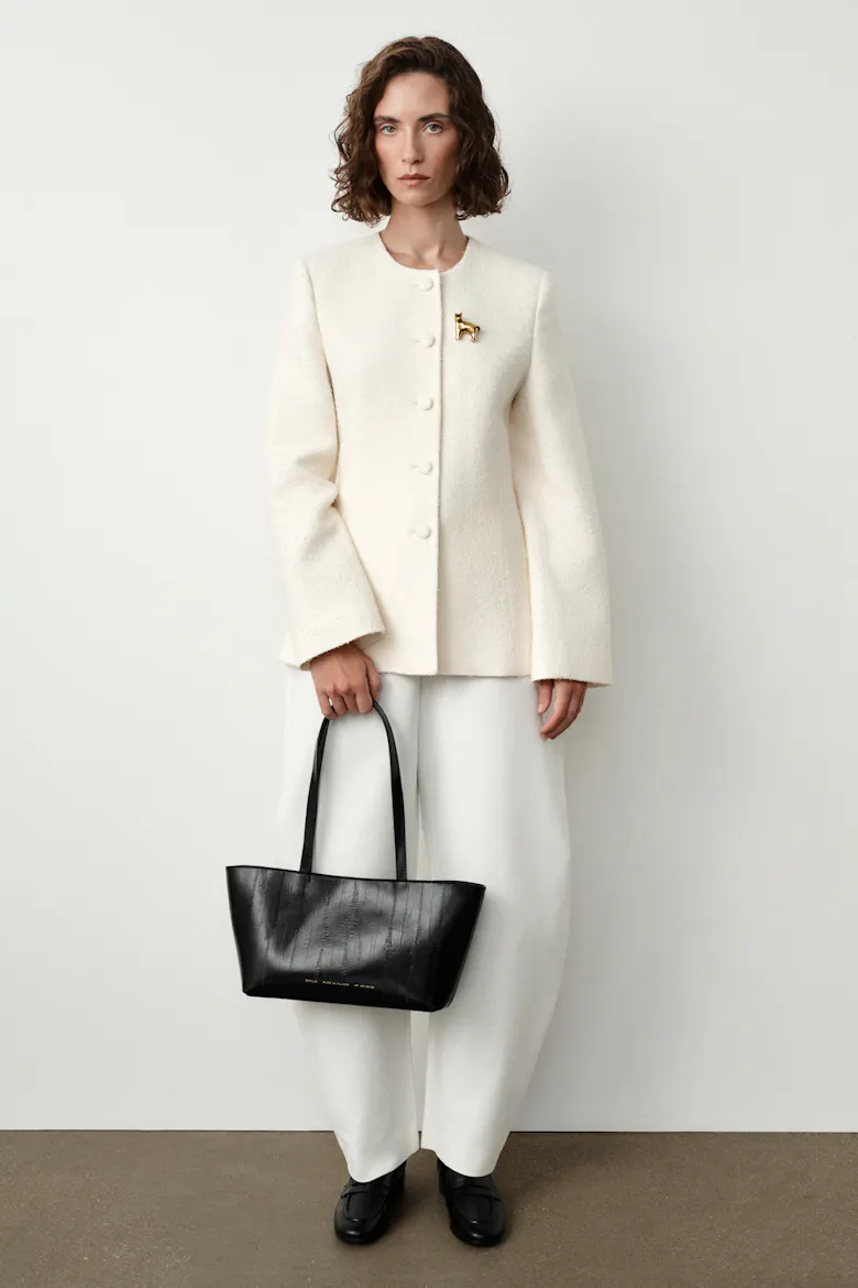 Small Shopper Bag “black eel”