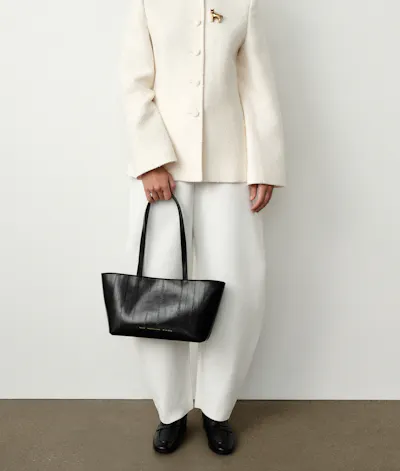 Small Shopper Bag “black eel”
