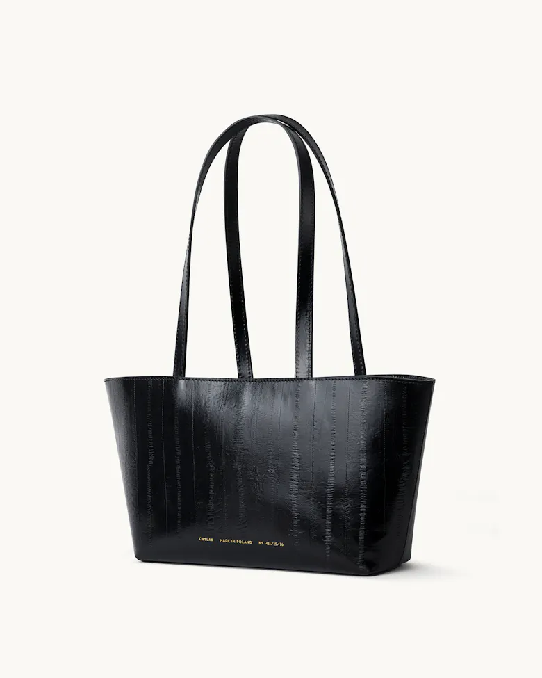 Small Shopper Bag “black eel”