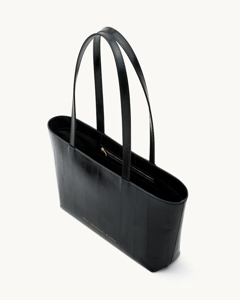 Small Shopper Bag “black eel”