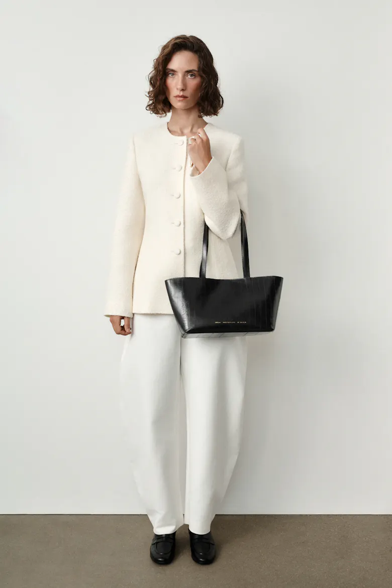 Small Shopper Bag “black eel”